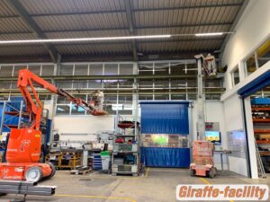 nettoyage industriel dans le hall