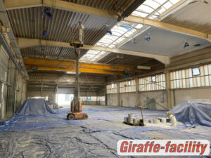 Peinture des halls de production